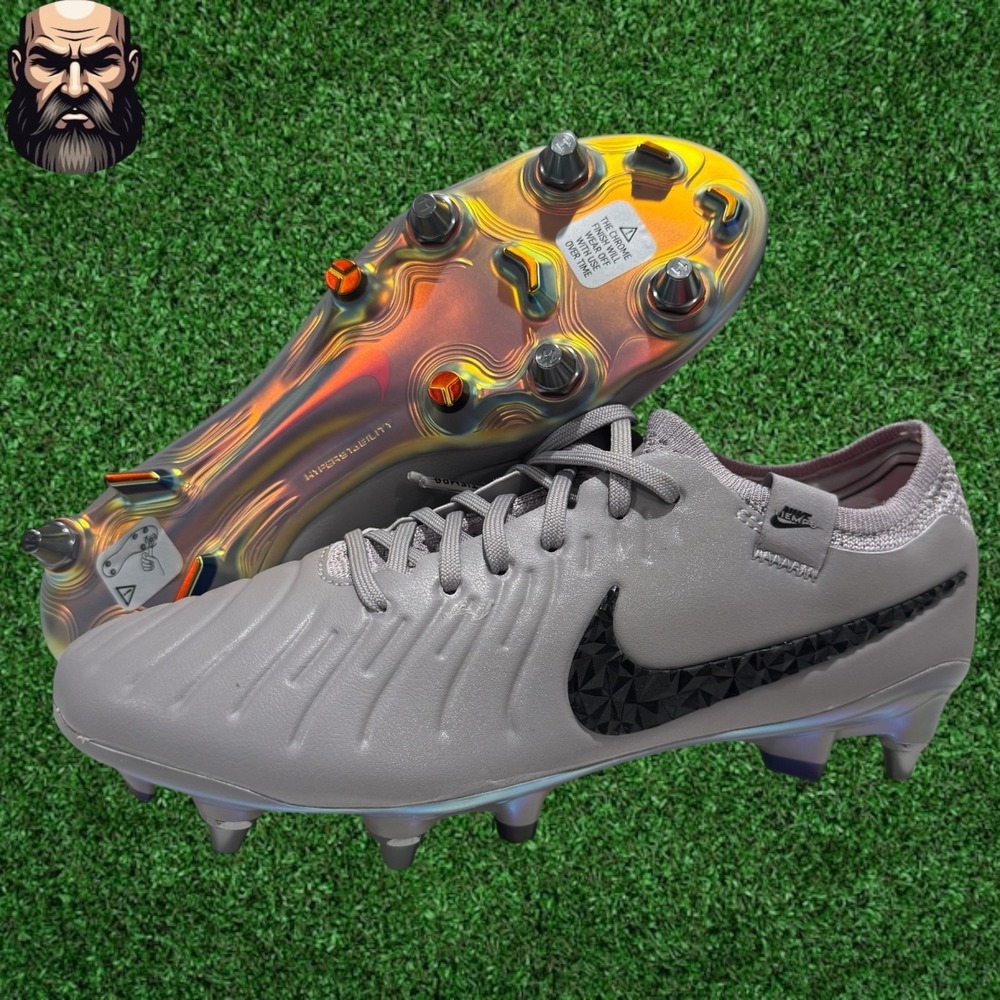 Nike Tiempo Legend 10 Elite‎ SG-Pro Grey Soccer Cleats HF4373-001 Men's Size 6